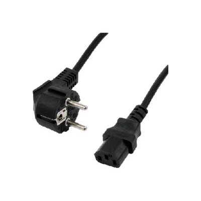 MCL Samar Schuko câble CEE7/4 noir IEC C13 COUPLEUR C13
