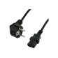 MCL Samar Schuko câble CEE7/4 noir IEC C13 COUPLEUR C13