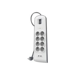 Belkin BSV804ca2M Blanc 8 sortie(s) CA 2 m
