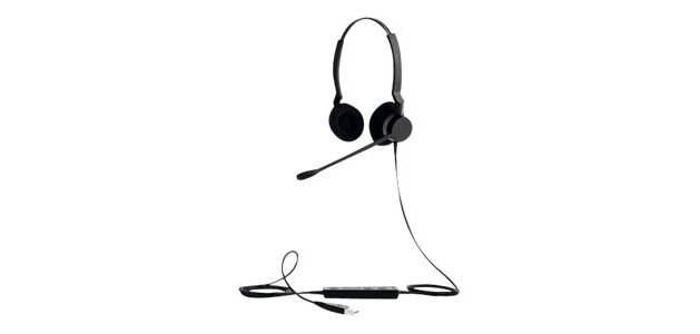 Jabra Biz 2300 Casque Avec fil Arceau Bureau/Centre d'appels USB Type-A Noir