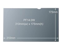 3M™ PF140W9B Filtre de confidentialité noir pour ordinateur portable de 14,0'' (16:9)