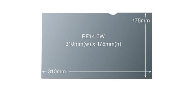 Lenovo 0A61769 filtre anti-reflets pour écran et filtre de confidentialité 35,6 cm (14") Ordinateur portable Filtre de confidentialité sans bords pour ordinateur