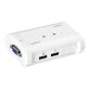 Trendnet TK-207K commutateur écran, clavier et souris Bleu