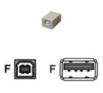 MCL Adapteur USB type A / B USB Type-A Female USB - B Female Blanc