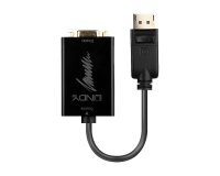 Lindy 41006 câble vidéo et adaptateur 0,15 m VGA (D-Sub) DisplayPort Noir
