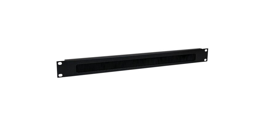 StarTech.com Panneau Gestion de Câbles Horizontal pour Racks de Serveurs 1U - Passe Câbles avec Brosse