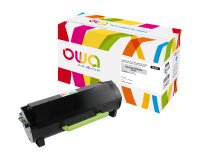 Toner remanufacturé OWA - haute capacité - Noir - pour LEXMARK 50F2U00, 50F2U0E