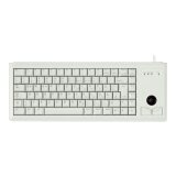 CHERRY G84-4400 TRACKBALL KEYBOARD Clavier filaire miniature, trackball, PS2, gris clair, AZERTY - FR