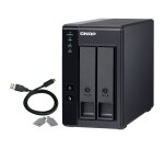 QNAP TR-002 Boîtier de disques de stockage Boîtier disque dur/SSD Noir 2.5/3.5"