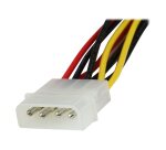 StarTech.com Câble répartiteur d'alimentation en Y LP4 vers 2 SATA à angle droit et verrouillage 30 cm - LP4 4 broches vers deux SATA