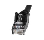 StarTech.com Câble Ethernet CAT6 10m - LSZH (Low Smoke Zero Halogen) - Cordon RJ45 UTP Anti-accrochage 10 GbE LAN - Câble Réseau Internet 650MHz 100W PoE - Noir - Snagless - 24AWG
