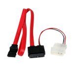 StarTech.com Câble Adaptateur Slimline SATA vers SATA avec Alimentation LP4 - 50 cm