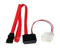 StarTech.com Câble Adaptateur Slimline SATA vers SATA avec Alimentation LP4 - 50 cm