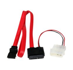 StarTech.com Câble Adaptateur Slimline SATA vers SATA avec Alimentation LP4 - 50 cm