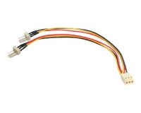 StarTech.com Câble Y d'alimentation pour Ventilateur TX3 - Câble Répartiteur 3 broches pour PC -15cm