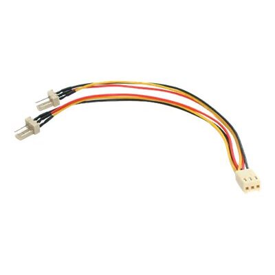StarTech.com Câble Y d'alimentation pour Ventilateur TX3 - Câble Répartiteur 3 broches pour PC -15cm