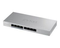 Zyxel GS1200-8HP v2 Géré Gigabit Ethernet (10/100/1000) Connexion Ethernet, supportant l'alimentation via ce port (PoE) Gris