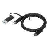 Lenovo 4X90U90618 câble USB USB 3.2 Gen 1 (3.1 Gen 1) 1 m USB A/USB C USB C Noir