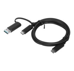 Lenovo 4X90U90618 câble USB USB 3.2 Gen 1 (3.1 Gen 1) 1 m USB A/USB C USB C Noir