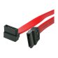 StarTech.com Câble SATA Serial ATA - 46 cm - 18 pouces - Rouge - 1 Connecteur Angle Droit Coudé