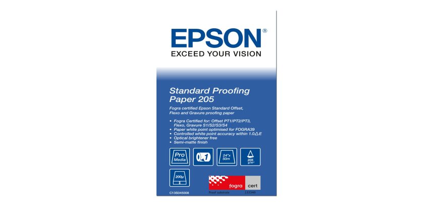 Epson Pap Proofing Standard FOGRA 205g 24"x50m