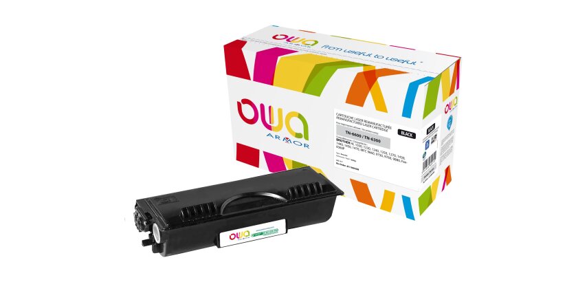 Toner remanufacturé OWA - standard - Noir - pour BROTHER TN-6600, TN-6300
