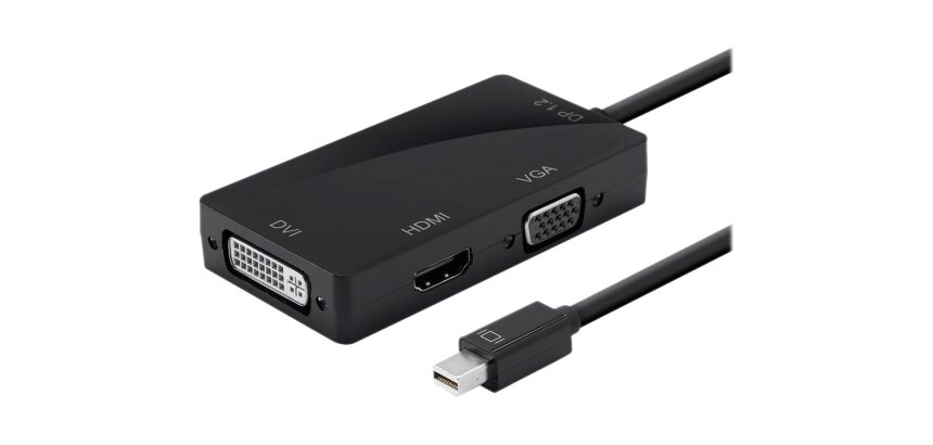 DLH Adaptateur mini DisplayPort vers HDMI / DVI / VGA