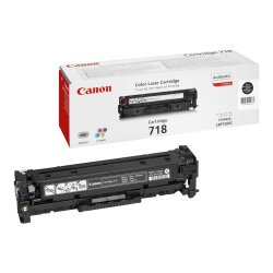 Canon CRG-718 Bk Cartouche de toner 1 pièce(s) Original Noir