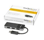 StarTech.com Répartiteur DisplayPort 1.4 à 3 ports, Adaptateur Multi-Moniteur DisplayPort vers 3x DP, Hub MST Triple pour Ordinateur 4K, Alimentation par Bus USB - Windows Uniquement
