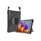 DLH COQUE RENFORCEE AVEC BANDOULIERE, POIGNEE ROTATIVE ET PIED SUPPORT POUR SAMSUNG GALAXY TAB S7 (SM-T870 / SM-T875 / SM-T876)