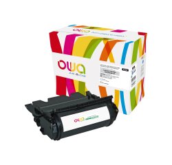 Toner remanufacturé OWA - haute capacité - Noir - pour LEXMARK 12A7362, 12A7462, IBM 75P4303, DELL 595-10002
