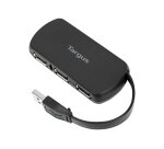 Targus ACH114EU hub & concentrateur USB 2.0 480 Mbit/s Noir