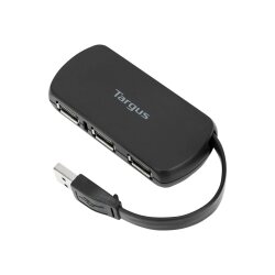 Targus ACH114EU hub & concentrateur USB 2.0 480 Mbit/s Noir