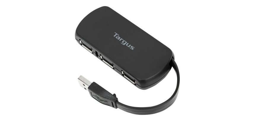 Targus ACH114EU hub & concentrateur USB 2.0 480 Mbit/s Noir