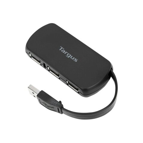 Targus ACH114EU hub & concentrateur USB 2.0 480 Mbit/s Noir