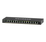 NETGEAR GS316EP-100PES commutateur réseau Géré Gigabit Ethernet (10/100/1000) Connexion Ethernet, supportant l'alimentation via ce port (PoE) Noir