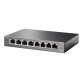 TP-Link TL-SG108PE Géré L2 Gigabit Ethernet (10/100/1000) Connexion Ethernet, supportant l'alimentation via ce port (PoE) Noir