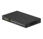 NETGEAR GS324P Non-géré Gigabit Ethernet (10/100/1000) Connexion Ethernet, supportant l'alimentation via ce port (PoE) 1U Noir