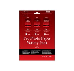 Canon Pack variété de papier photo A4 Pro PVP- 201 - 15 feuilles