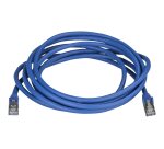 StarTech.com Câble Ethernet CAT6a 3m - Cordon RJ45 Blindé STP Anti-Accrochage 10GbE LAN - Câble Réseau Internet 100W PoE - Bleu - Snagless - Testé Individuellement - UL/TIA