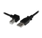 StarTech.com Câble USB 2.0 A vers USB B Coudé à Gauche Mâle / Mâle pour imprimante - 3 m - Noir