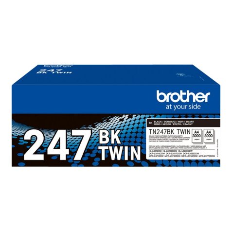 Pack de 2 cartouches toner noir TN247BKTWIN