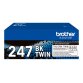 Pack de 2 cartouches toner noir TN247BKTWIN