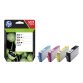 HP 364 pack de 4 cartouches d'encre noir/cyan/magenta/jaune authentiques