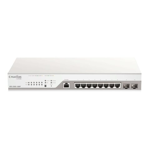 D-Link DBS-2000-10MP commutateur réseau Géré L2 Gigabit Ethernet (10/100/1000) Connexion Ethernet, supportant l'alimentation via ce port (PoE) Gris