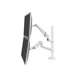 Ergotron LX Series LX Dual Stacking Arm 101,6 cm (40") Bureau Blanc