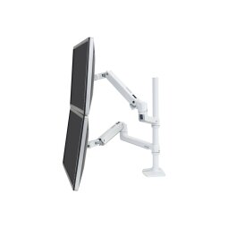 Ergotron LX Series LX Dual Stacking Arm support d'écran plat pour bureau 101,6 cm (40") Blanc