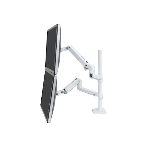 Ergotron LX Series LX Dual Stacking Arm 101,6 cm (40") Bureau Blanc