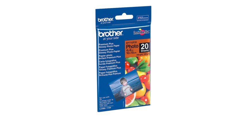 Brother BP - photo paper - glossy - 20 sheet(s) - 100 x 150 mm