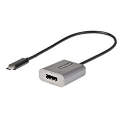 StarTech.com Adaptateur USB C vers DisplayPort - Dongle USB-C 8K/4K 60Hz vers DisplayPort 1.4 - Convertisseur Graphique USB Type-C vers Écran DP - Compatible Thunderbolt 3 - Câble Intégré 30cm